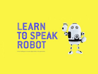 Commissioner challenges children to learn how to speak robot