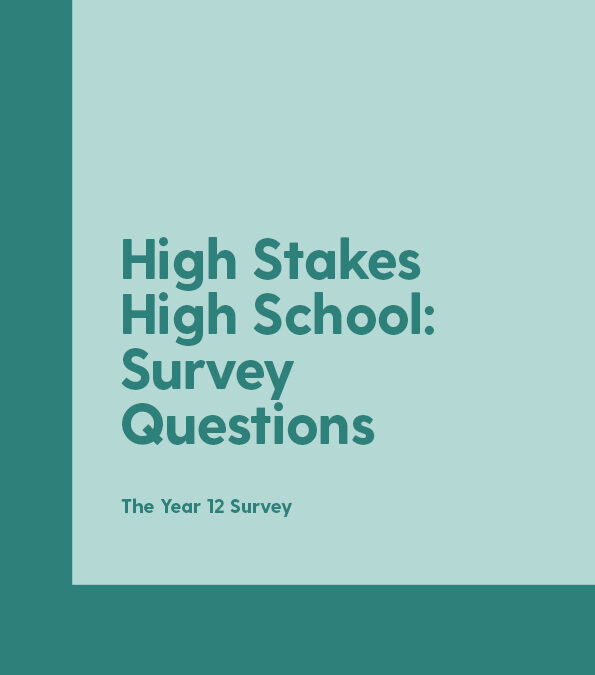 High Stakes High School: Survey Questions