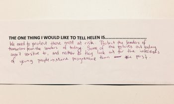 Mixed Messages — we tell our young people to stand up for themselves, then criticise them when they do