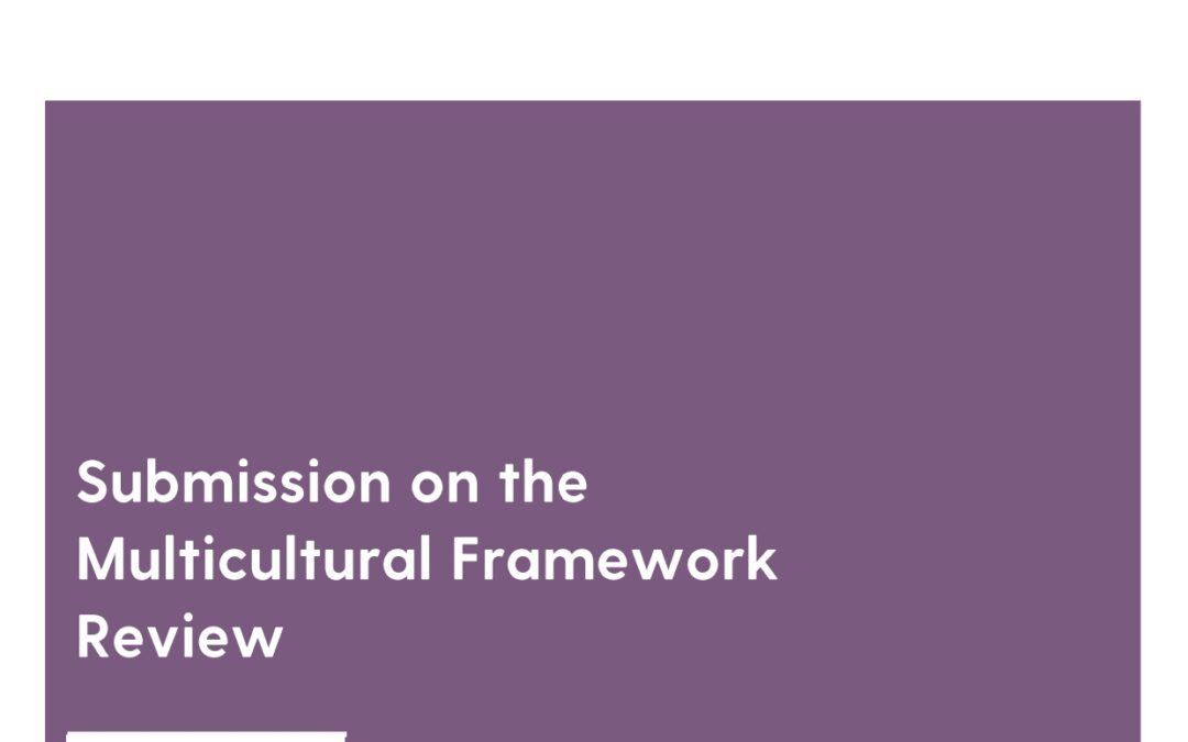 Submission on the Multicultural Framework Review, 2023