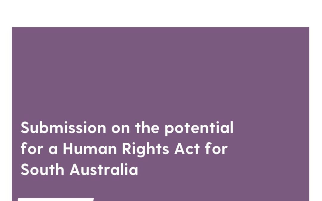 Submission on the potential for a Human Rights Act for South Australia